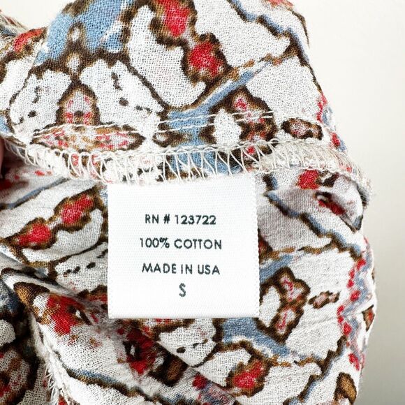 Xirena Pants Womens Small Printed Relaxed Peasant Boho Cottagecore Pockets - Picture 7 of 10